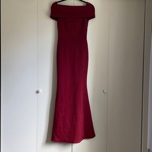 Off-the-shoulder Gown